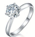 3 Carats Round Moissanite Ring 925 Sterling Silver